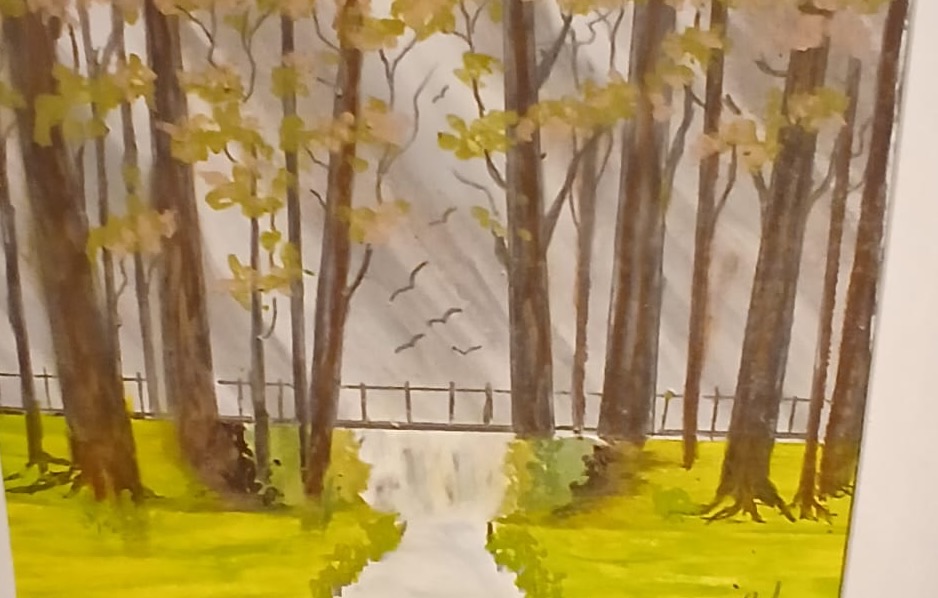 Still Falls — hand-painted, watercolour on paper