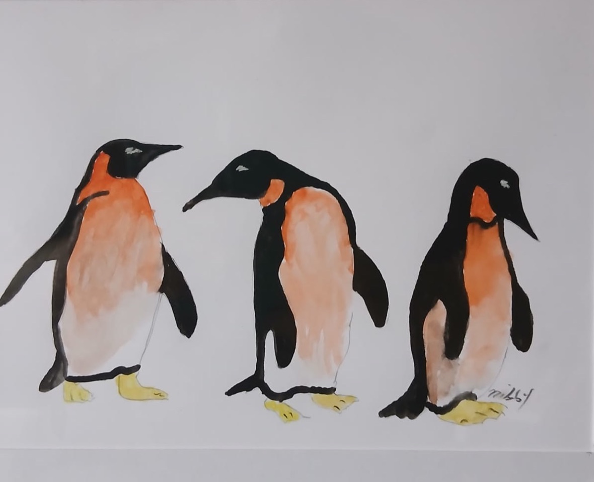 Three Little Kings — hand-painted, watercolour on paper