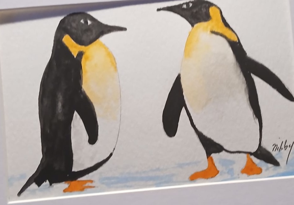 Two of a Kind — hand-painted, watercolour on paper